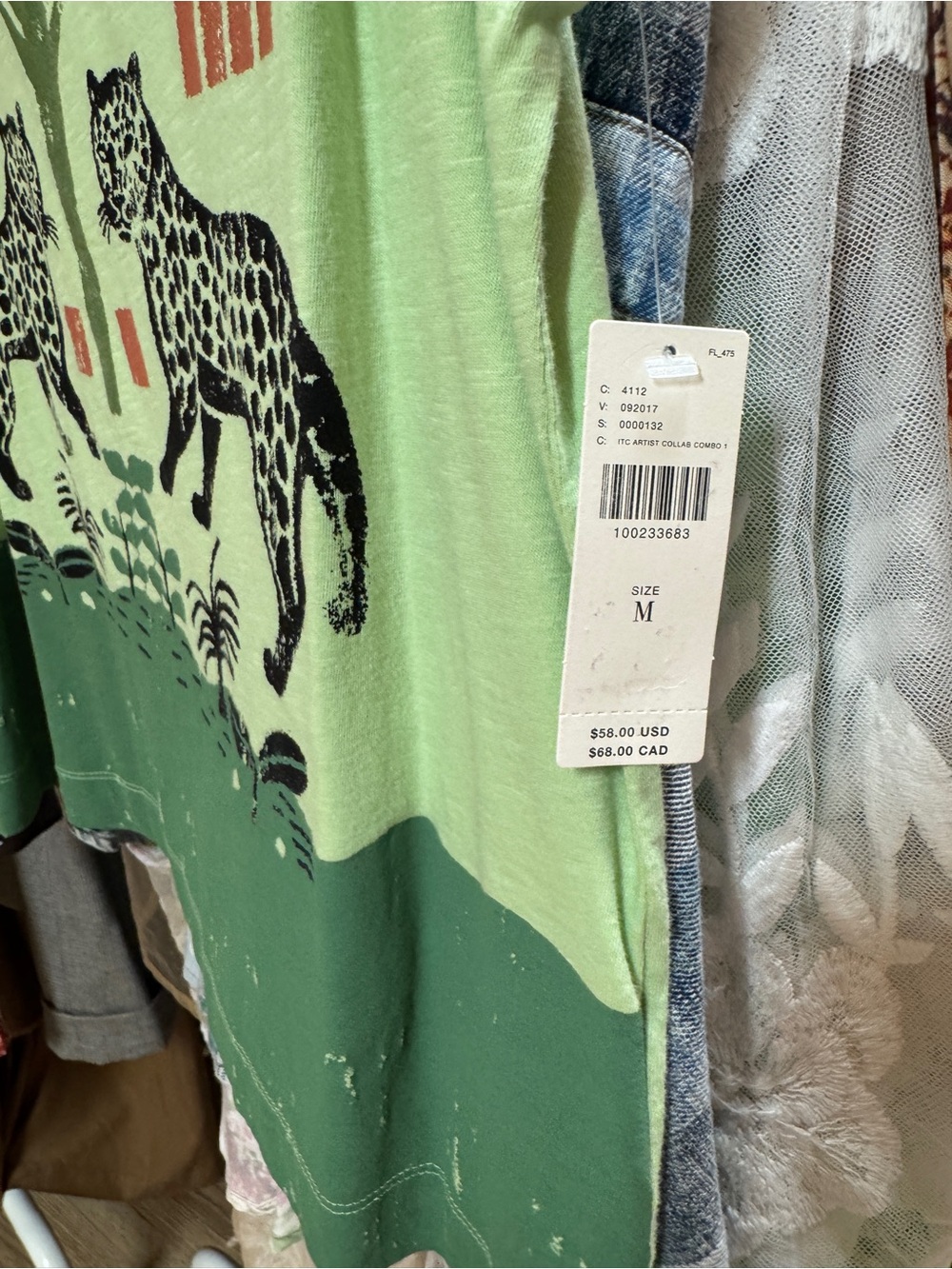 Real Fun, Wow! x Anthropologie Graphic Muscle Tee NWT - Picture 4 of 7